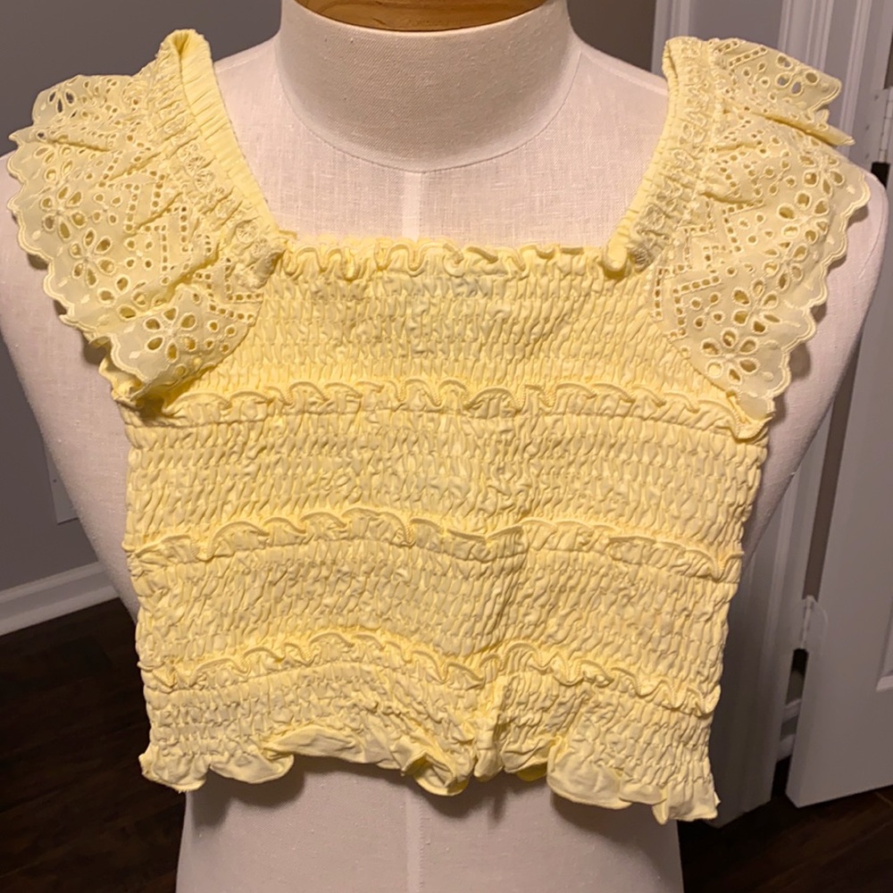 Yellow Topshop blouse